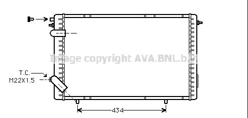 AVA QUALITY COOLING Radiaator,mootorijahutus RT2126